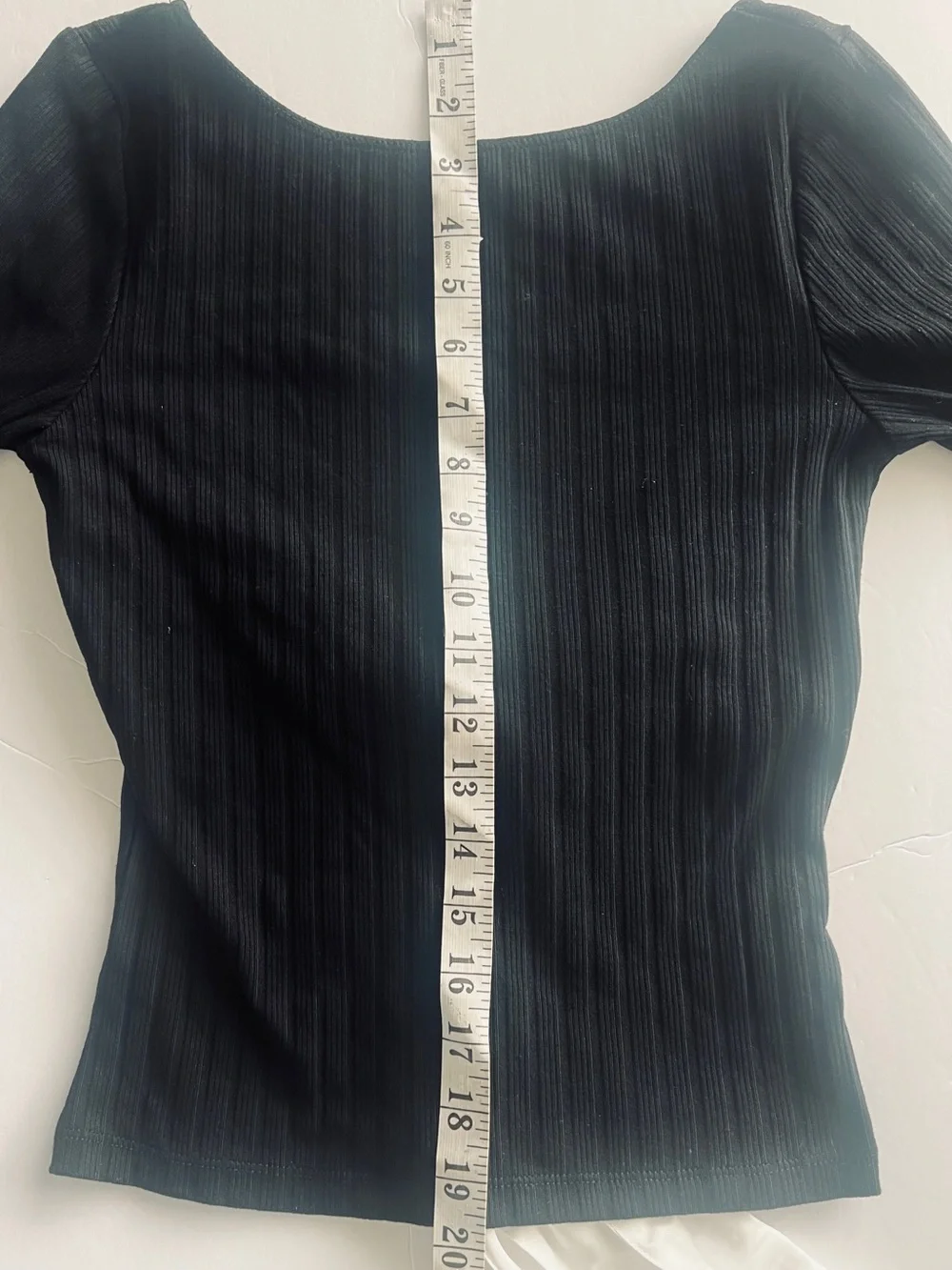 Free People “Say Don’t Go” Tee Black with White Bow Detail XS